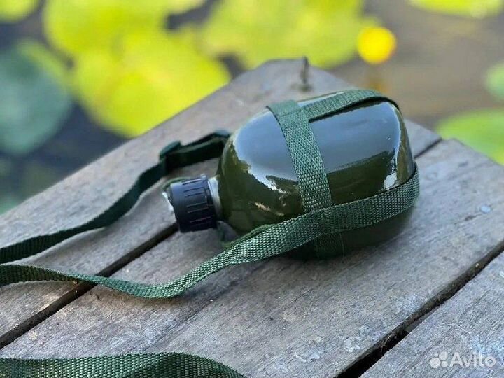 Армейская- туристическая алюминиевая фляжка 1л