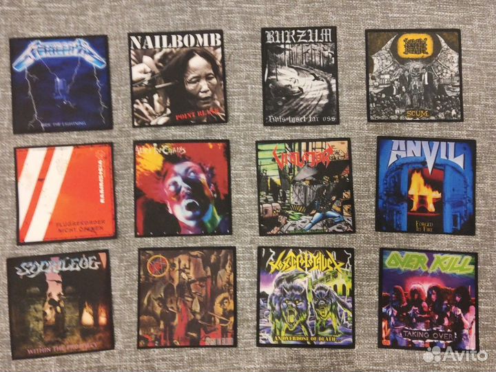 Рок метал нашивки 2