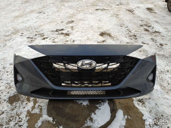 Передний бампер hyundai solaris 2 2022 года