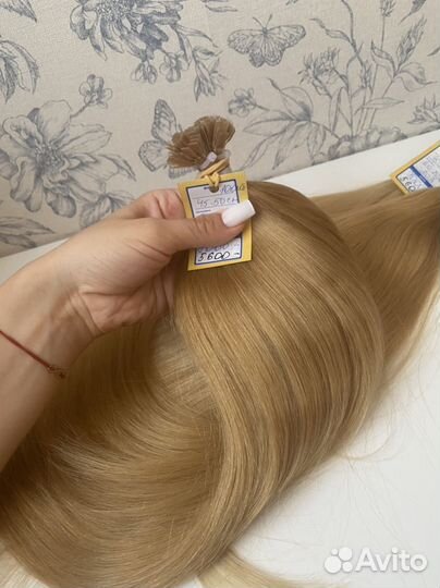 Волосы на капсулах Блонд милир