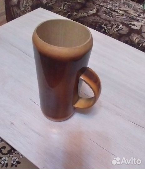 Кружка для пива, кваса,деревянная