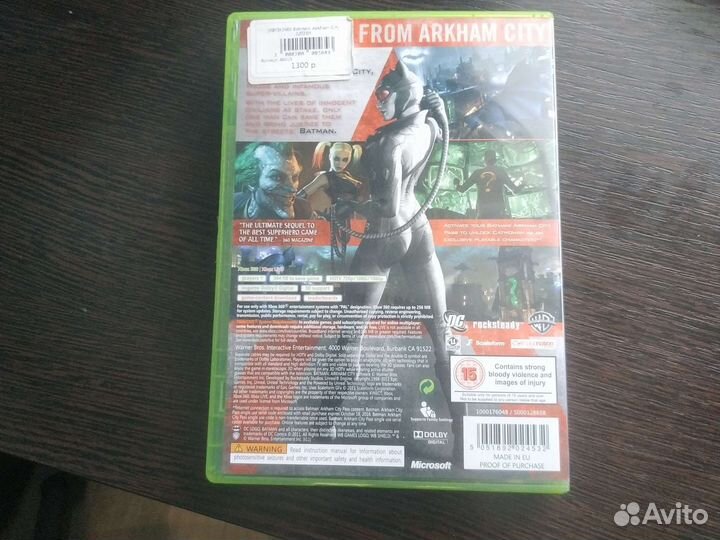 Игра для приставки xbox 360 Batman Arkham city