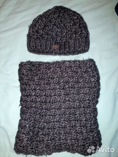 Комплект шапка и снуд