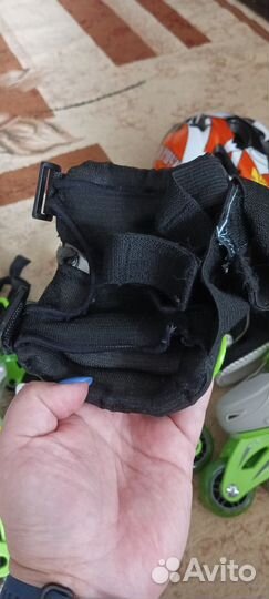 Ролики раздвижные 30-33 с защитой и шлемом