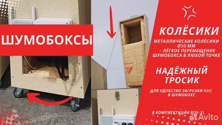 Тихий шумобокс с Wi-Fi для Antminer и Whatsminer