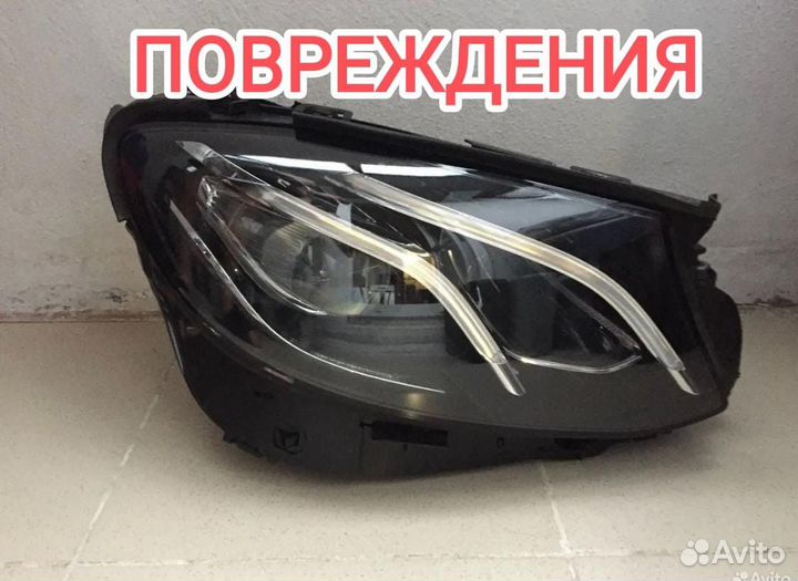 Фара дефект правая Mercedes E Class 2016