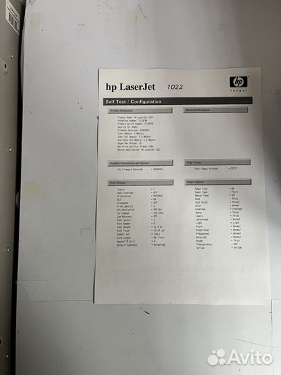 Принтер лазерный HP LaserJet 1022