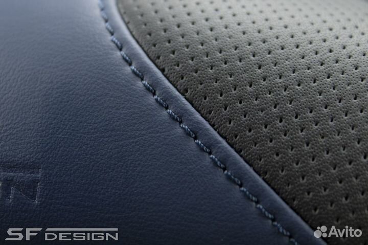 Сиденье для Honda VFR800 Blue Line Black Fog