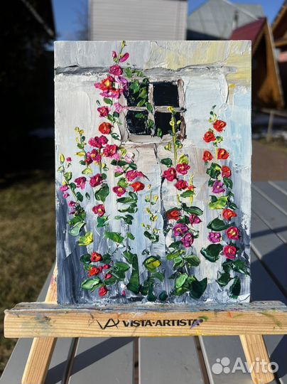 Картина маслом цветы