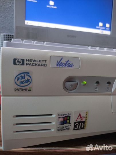 Ретро пк 2001г HP Vectra VL410DT Hewlett Packard