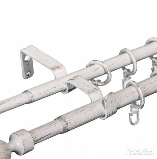 Крепление для гардины белый антик 3 шт