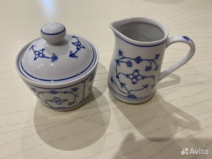 Сахарница, молочник индийский узор