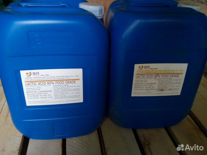 Молочная кислота 80 пищевая Е270 в Канистрах