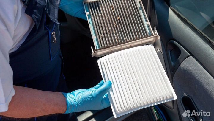 Замена салон. фильтра Hyundai Santa Fe 2012-2016