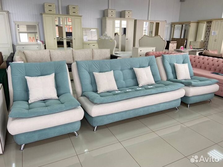 Диван с креслами набор мягкой мебели
