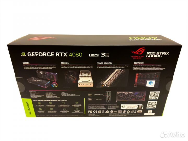 Видеокарта asus ROG strix GeForce RTX 4080 O16G ga