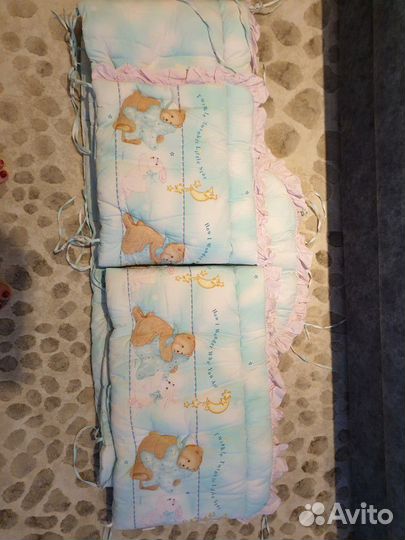 Бортики Le Monde слитные плюс подушечка,простынь