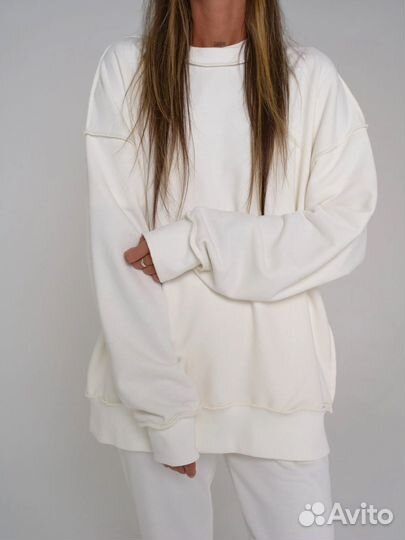 Свитшот оверзайз со швами наружу duman размер s