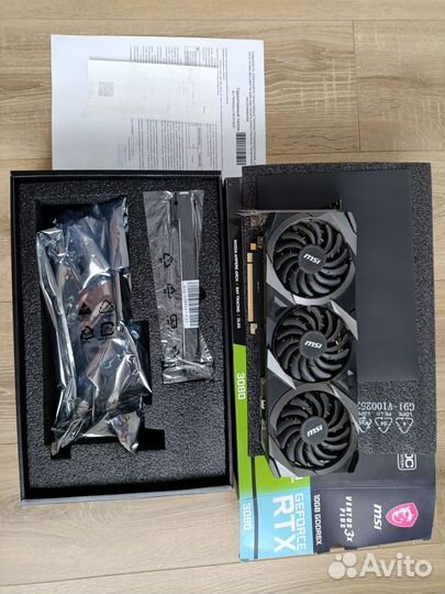 Видеокарта MSI Venrus 3x Plus RTX 3080