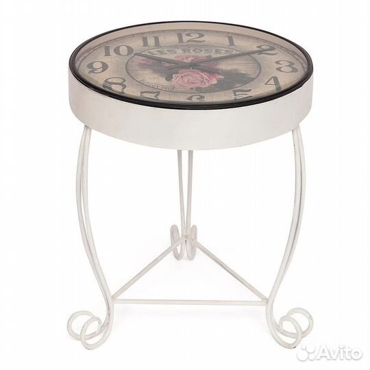 Стол-часы rosetta (mod. IT-001 ) butter white (сло