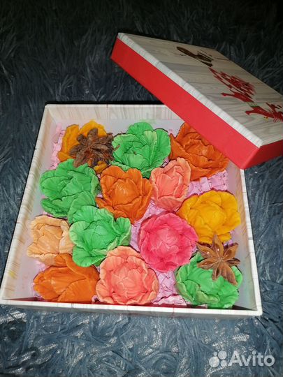 Мыло ручной работы цветы