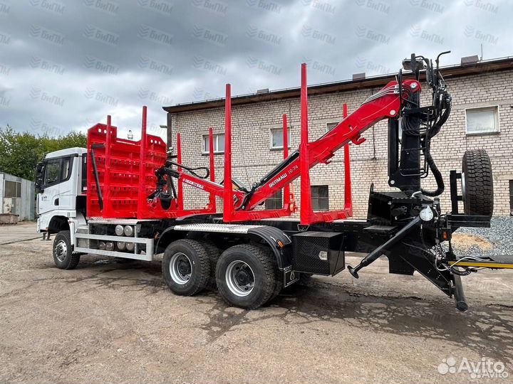 Лесовоз (сортиментовоз) Shacman SX32586V385 с КМУ Велмаш-С, 2024