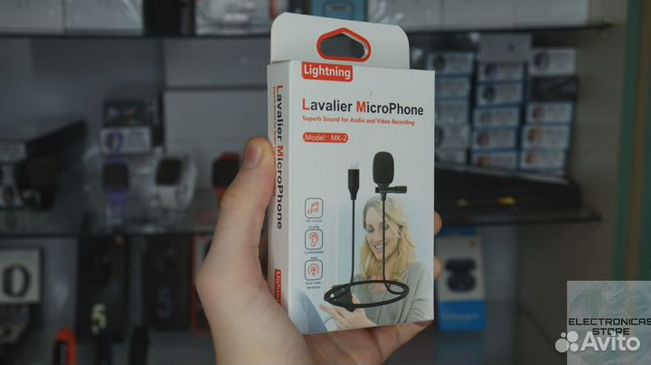 Петличный Микрофон для Айфона Lightning Гарантия