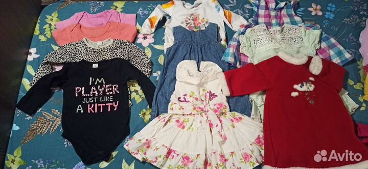 Вещи пакетом на девочку 80 см