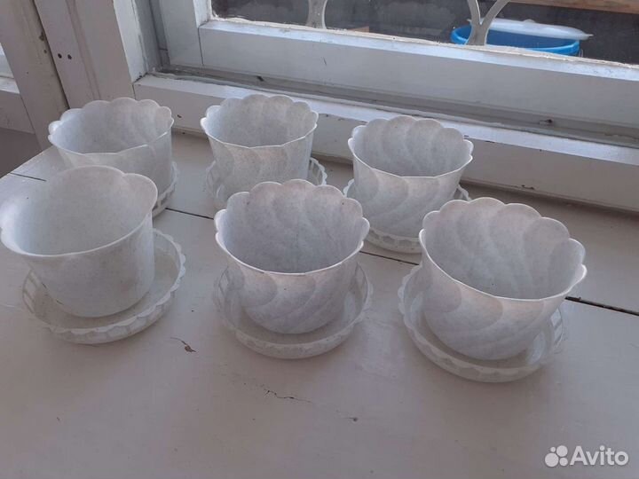 Горшки пластиковые для цветов