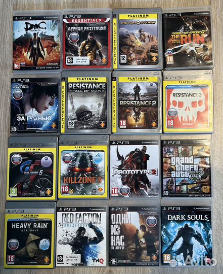 Игры на PS3 и PS4