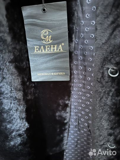 Шуба мутоновая с норкой 54 100