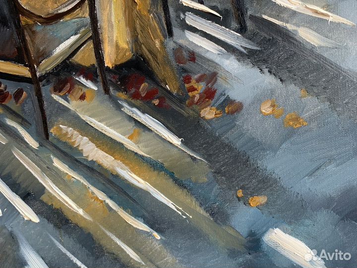 Картина маслом на холсте. Картина. Интерьер