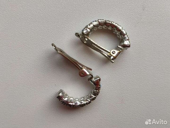 Серебряные серьги СССР