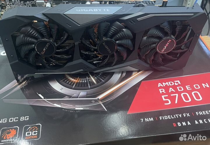 Видеокарта Rx 5700 gigabyte 8g