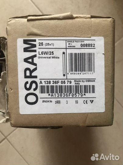 Лампа L6w/25