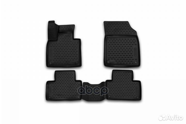 Коврики 3D в салон volvo XC90, 2015, 4 шт. (п