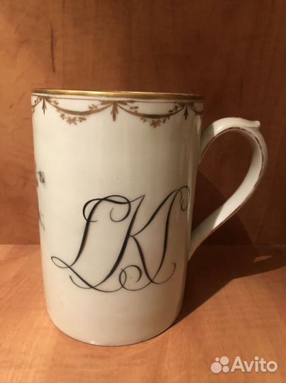 Антикварный фарфоровый квасник 18 в