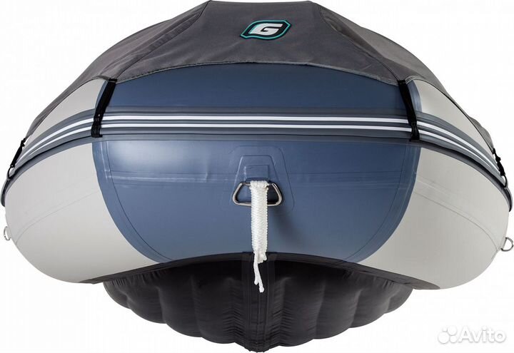 Лодка пвх Нднд Gladiator E380 Pro св.-тем. серый