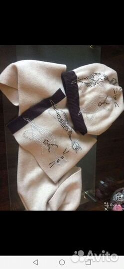 Комплект шапка, шарф