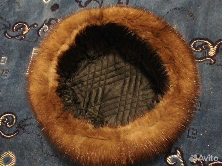 Норковая шапка мужская 55 64