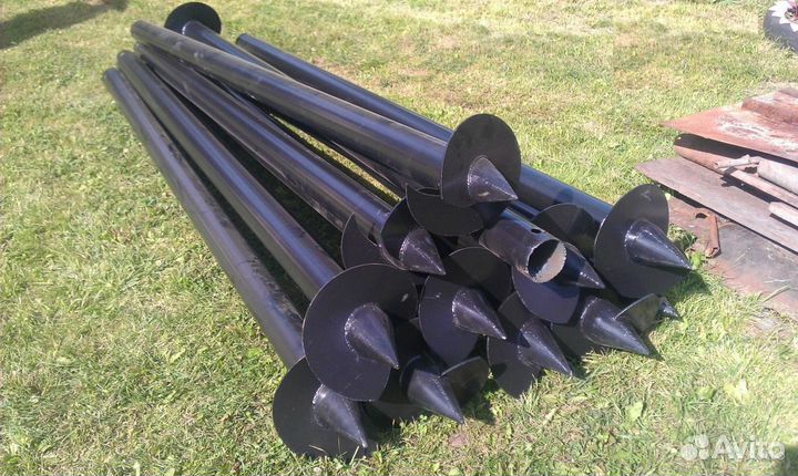 Винтовые сваи с установкой