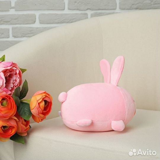 Игрушка-подушка для дивана Розовый Зайка