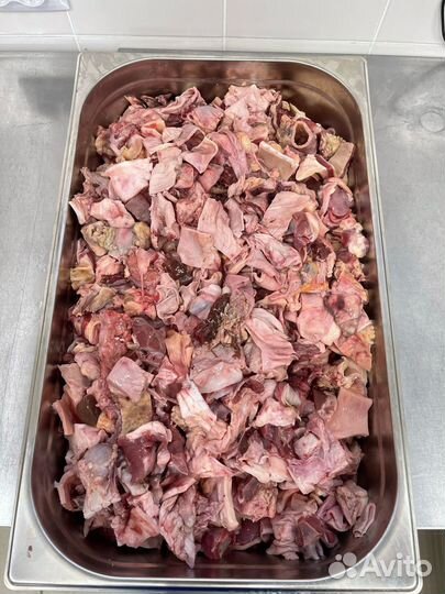 Обрезь субпродуктов говядины для собак