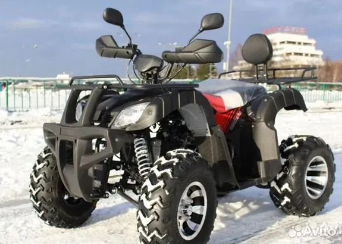 Квадроцикл Yacota Sela 200 Pro с белой полосой