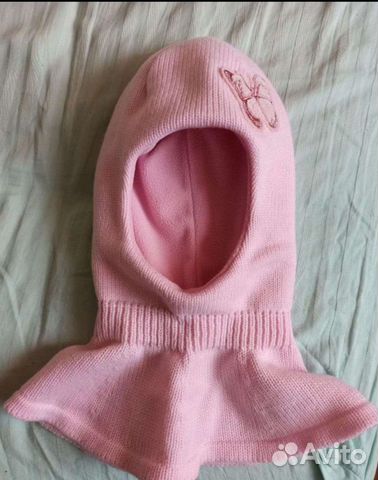 Шапка шлем для девочки 50-52 новая