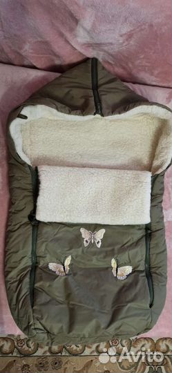 Конверт тёплый с подкладкой из овчины