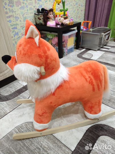 Детская лиса-качалка