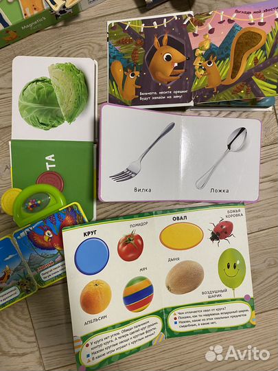 Магниты и ксилофон djeco, мозаика, книги, игрушки