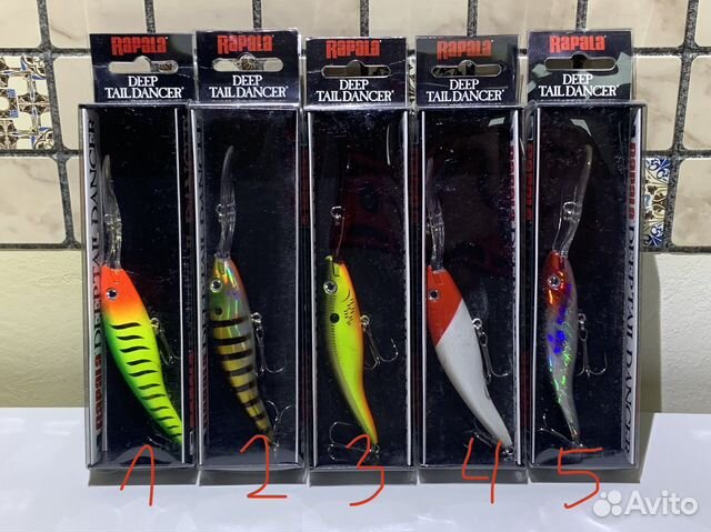 Троллинговые воблеры Rapala Deep Tail Dancer 9 см