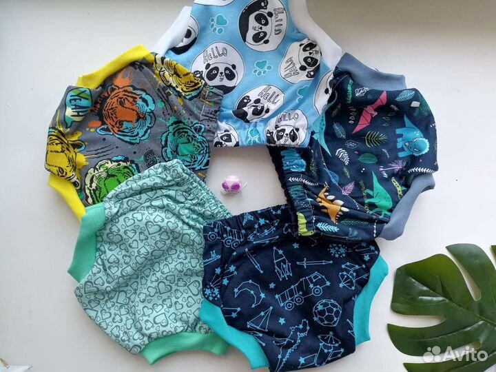 Набор 5шт Многоразовые подгузники